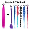 THEMIS HAIR Braid Ponytail Extension 2 Pack 26 Inch Rose