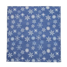 CTM® Glitter Snowflake Holiday Bandana, Blue