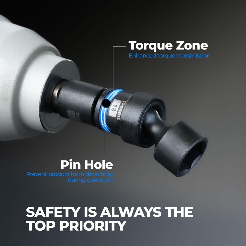 toolant 3/8'' Drive Standard Universal Impact Socket Set 16mm