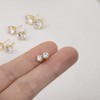 S.Leaf Cubic Zirconia Stud Earrings Studs Statement Earrings for Women