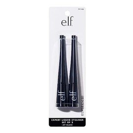e.l.f. Expert Liquid Liner, delineador líquido de alta pigmentación, extra fino para una definición precisa, de larga duración, vegano y libre de crue