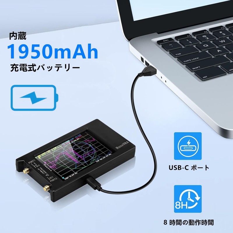 V4.3 NanoVNA-H4 Vector Network Analyzer, 10k-1.5GHz HF VHF UHF Standing