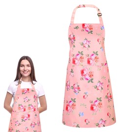 Kitchen Apron, Flower Apron, Adjustable Apron, Adjustable Apron with 2 Pockets, Cooking Apron Women, Women's Apron, Adjustable Apron, Women's Cooking Apron, Women for Women, Kitchen, Restaurant, Café