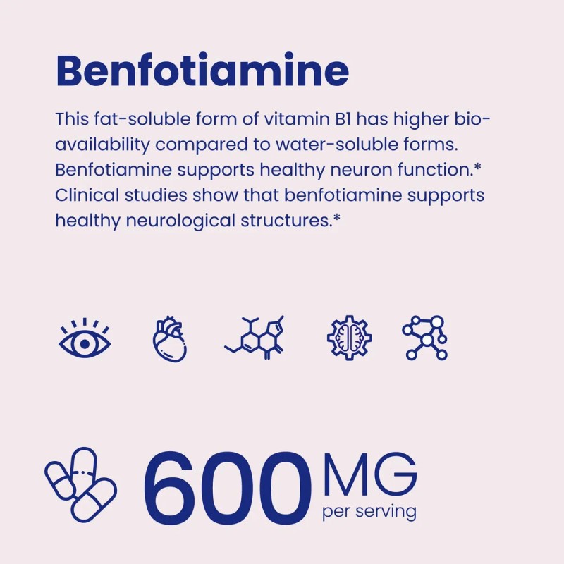 Vhc Benfotiamina 600mg 120 Cpsulas Vegetales