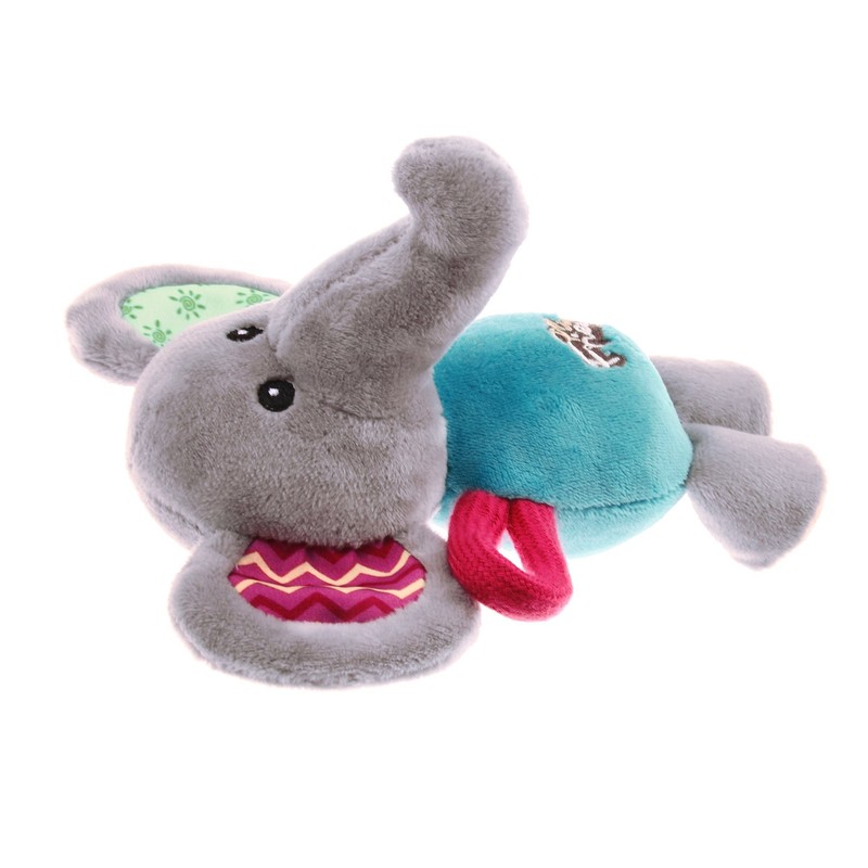 GiGwi (GiGwi) Dog Toy, Plush Friends Puffy Animal Elephant