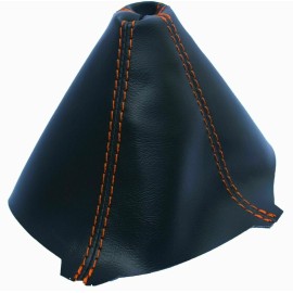 Kar Designers Black w/Orange Stitching Vinyl Manual Shift Boot For 08-14 Dodge Challenger