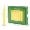 20pcs 4-inch Taper Candles Smokeless Long Burning Candles for Daily,