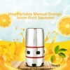 Portable Small Stainless Steel Orange Juicer Manual Fruit Squeezer Juice