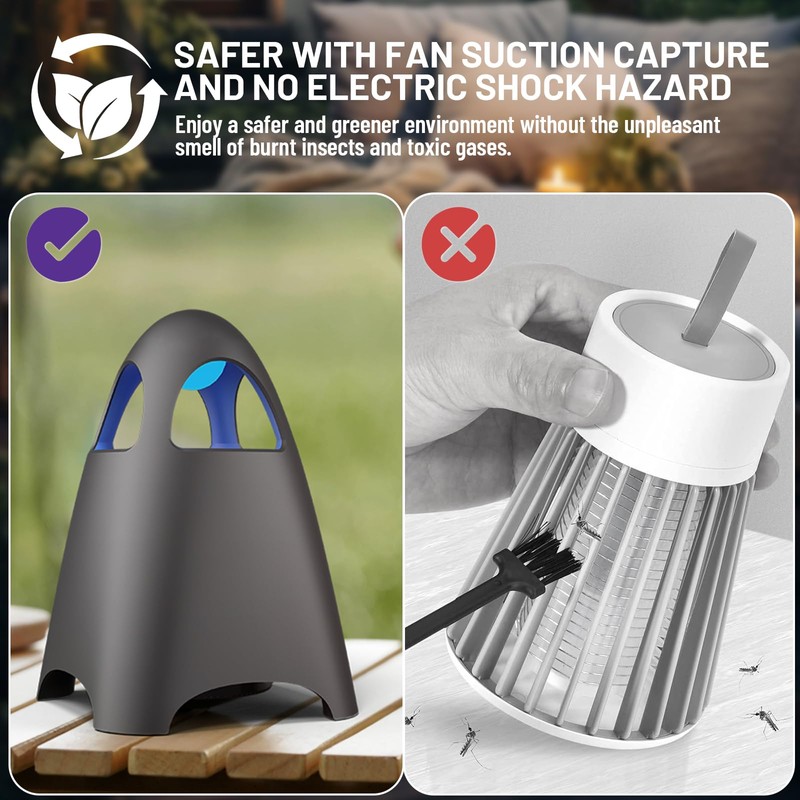ZAPLITE Fruit Fly Traps for Indoors, Bug Zapper Indoor, Home