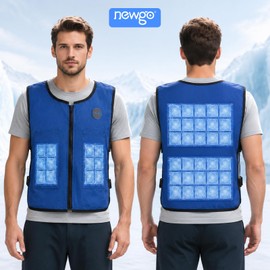 NEWGO Cooling Vest for Men& Women, 4 PCS Ice Packs