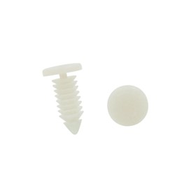 REPAIROCK 100 Pcs White Plastic Door Fender Push Rivets Fastener 8mm Hole for Auto Car Auto Replacement Parts