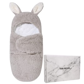 Baby Winter Newborn Kigurumi - Baby Swaddling Sleeping Bag Hugging Futon Hood Cold Protection Going Out Fluffy Soft Cotton Skin-friendly Washable Thick Baby Shower Preparation Baby Shower Gift (S (0