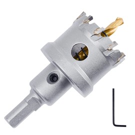 18mm (7/10 inch) Metal Steel Hole Saw TCT Hole Cutter with Drill bit for Metal,Stainless Steel,Wood and Plastic (18mm)