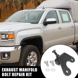 X AUTOHAUX Exhaust Manifold Bolt Repair Kit Driver Front Passenger Rear Black for GM Trucks SUV 1999-2021 4.8L 5.3L 6.0L 6.2L Engine