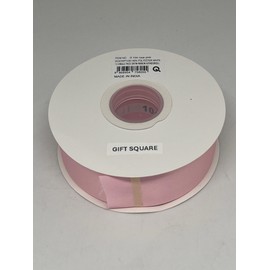 1.5" x 50 Yards Gift Square Single Face Polyester Satin Ribbon, Rose Pink Satin Ribbon for Crafts, Gift, Hair Bows, Wedding Party Decoration, Bow Making & Other Projects (Rose Pink)