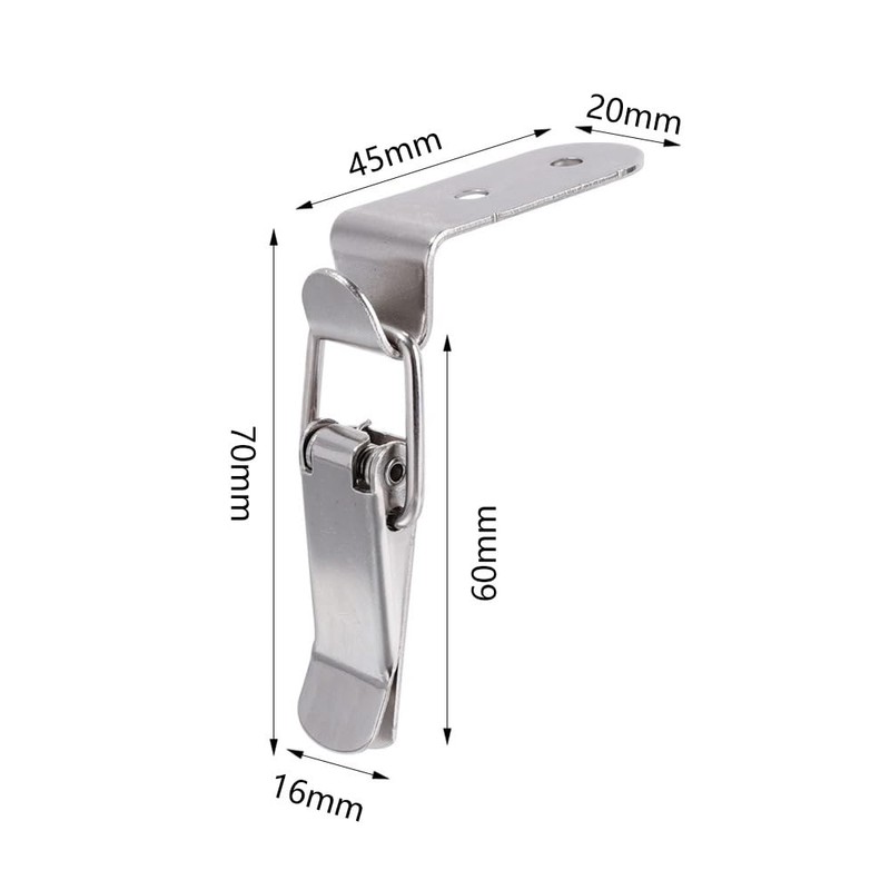 ZYAMY 4PCS Stainless Steel Spring Loaded Toggle Locks 90 Degree
