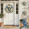 Quixem 22 Inch Hydrangea Wreath for Front Door Decor, UV