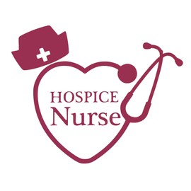 Custom Hospice Nurse Stethoscope Vinyl Decal - Nursing Student Bumper Sticker, for Tumblers, Laptops, Car Windows - Nursing Hat Sticker - Pick Size and Color
