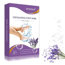 BELA DIVO Foot Peel Mask (2 Pairs) - Exfoliating Peeling Away Calluses and Dead Skin Cells - Remove Cracked Heels, Dead Skin & Calluses - Make Your Feet Baby Soft - For Men & Women (Lavender)