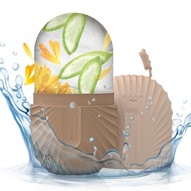 Aquuaera Ice Face Roller, Ice Cube Roller for Face，Facial Beauty Ice Roller Skin Care Tools,De-Puff Eye Bags, Reduce Migraine Pain（Brown）