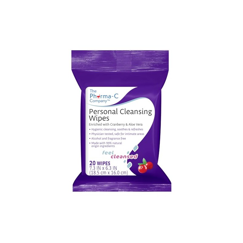 The Pharma-C Company Personal Cleansing Wipes [20 wipes] - Enriched