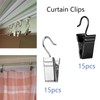 30 Pcs Curtain Clips Metal Hanging Hooks Small Clips with