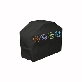 Barbecue Cover, Weatherproof Grill Cover, Gas Grill, Gas Grill Cover, Waterproof, Windproof, UV-Resistant, Tear-Resistant Grill (145 x 61 x 117)