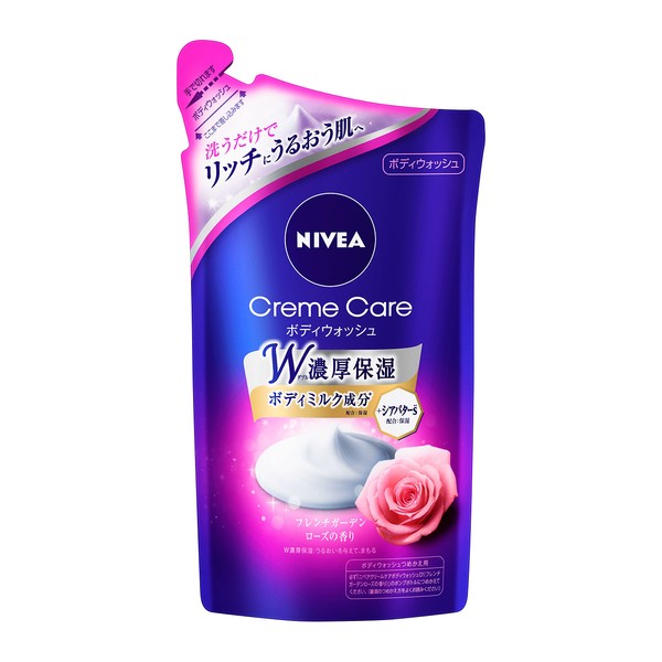 Nivea Cream Care Body Wash, French Rose Refill, 12.2 fl oz (360 ml)