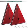 DARKGUARD Rectangular Reflectors, Screw-on, White, Square Reflector, Screw-On E9 Mark,