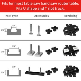 SIIIXS Thin Rip Jig Table Saw Jig Guide for Making Repetitive Narrow with Precision Dial Indicator Gauge
