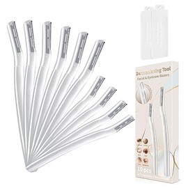 Dermaplane - Maquinilla de afeitar para la cara de mujer, rasuradoras faciales de precisión para mujeres, microcuchillas de exfoliación suave para pie