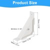 uxcell 8 PCS 90 Degree Plastic Triangle Bracket, Corner Support