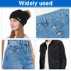 Ceryvop 8 Sets Jeans Button Pins, No-Sew Adjustable Waist Tightener