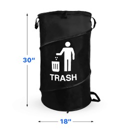 Gigco21 33 Gallon Capacity Large Durable Waterproof Combo pop up Recycle and Trash Collapsible Garbage containers, cans with Zipper Cover Great for Outdoor Indoor use -Camping, Party, Backyard, Beach