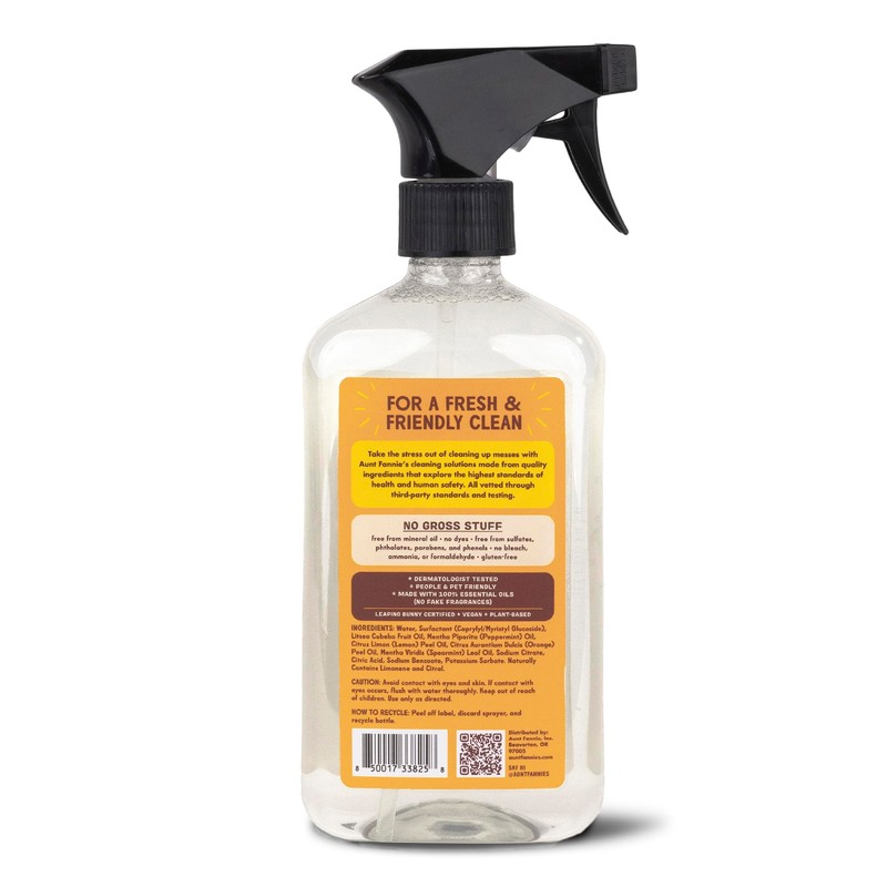 Aunt Fannie's All Purpose Wood Spray Cleaner, No-Wax Formula, Perfect