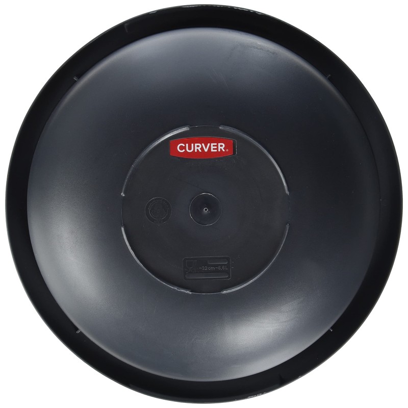 Curver Round Bowl 6.3 L in Anthracite, Plastic, 32 x