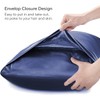 Silk Pillow Cases Set of 2, Satin Silk Pillow Case