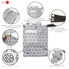 Joyo roy Waterproof Dry Bag Wet Bag Wet Dry Bag Cloth Diaper Wet Bag Dirty Diaper Bags Wet Bag for Diaper Bag Waterproof Beach Bag Diaper Bag Baby Diaper Bag Wet Bag for Cloth Diapers Wet Bags