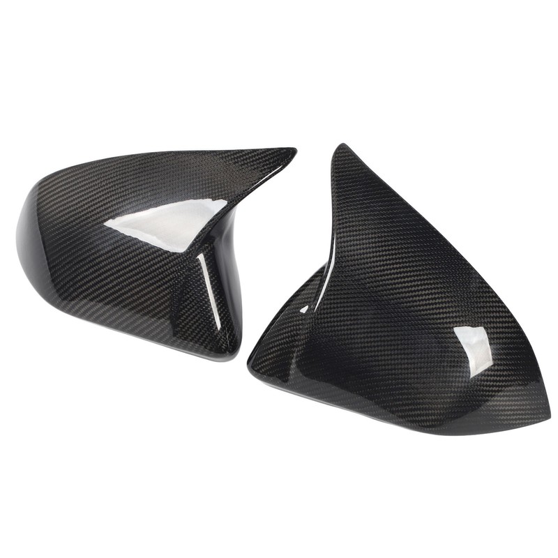 1 Pair Side Mirror Cap Cover Standard Carbon Fiber Glossy