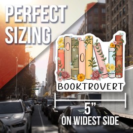 Bibliophile Bookshelf Magnet - Book Lover Gift - Floral Decor Accessories Car Magnet - Bookworm Reading Magnet - Bookish Gifts for Readers - Book Heart - AAMT1746