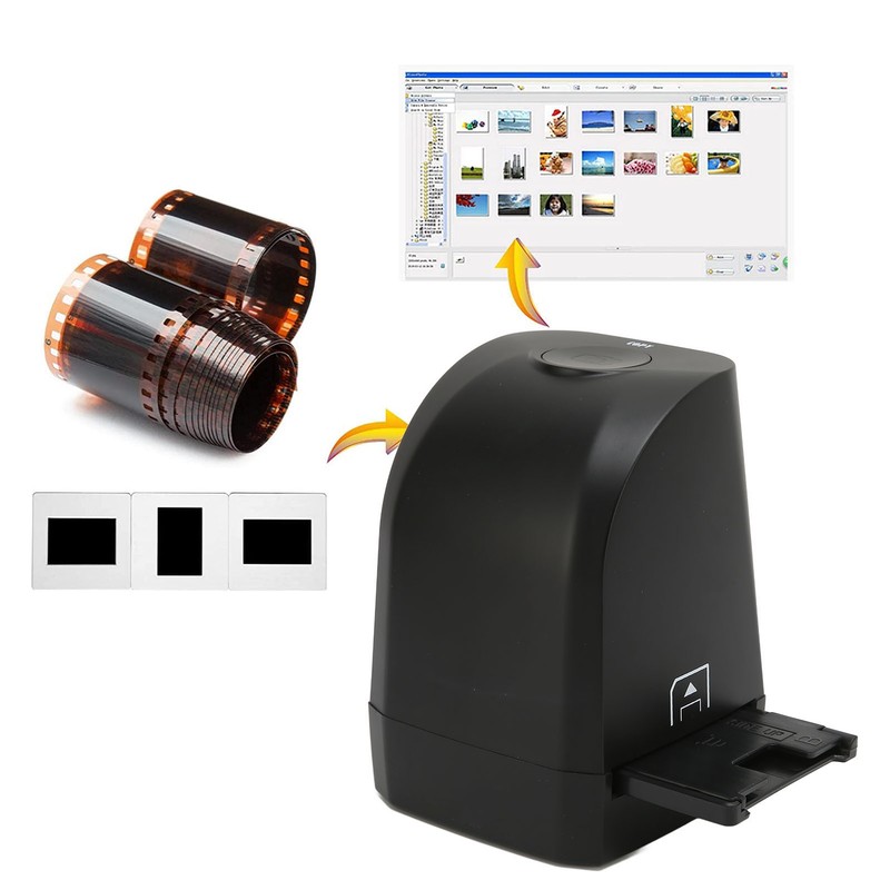 135mm 35mm Film Negatives Slides Scanner 8MP CMOS Sensor Portable