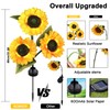 Solar Lights Outdoor Decorative, Upgraded 2 Pack with 6 Solar