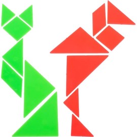 Sterling Gifts Tangrams, IQ Games, Travel Games for Kids - Set of 12