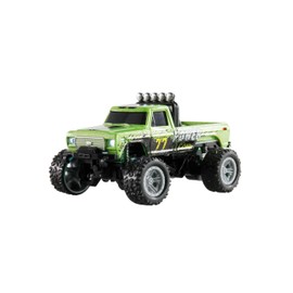 Amewi RC Monster Truck Die Cast 1:64, Remote Control in Card Format, RTR Green