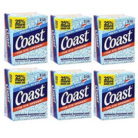Lot of 12 Bars COAST Bath Soap Fresh Scent Each bar is 4.0 oz