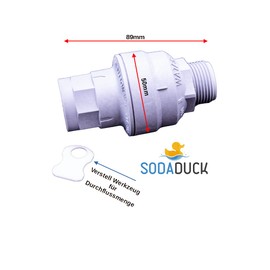 Water stop, Aquastop, leak stop, mechanical, the original from Eltek, incl. reset unit, 3/4 inch connection, mechanical leak and burst protection for universal use, flow rates adjustable