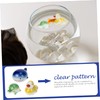 Kisangel 3pcs Ceramic Floating Fish Tank Ornament Hand-Painted Aquarium Decor