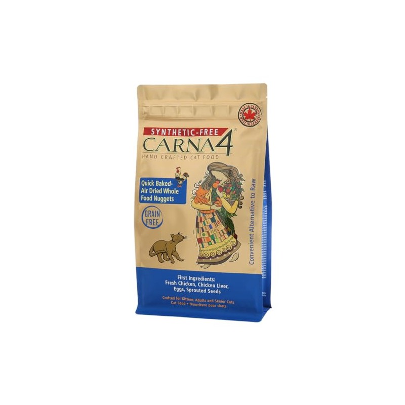 CARNA4 All Life Stages Chicken Formula Dry Cat Food (4