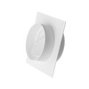 100mm / 4 Inch Duct Connector with Flange and Backdraft