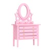 1:12 Scale Dollhouse Toilet Table High Simulation Wooden Miniature Dressing